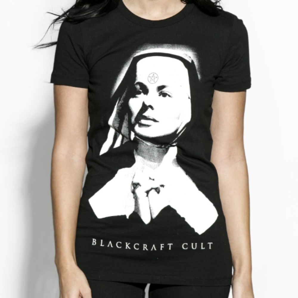 Blackcraft Cult Satanic Nun Witch Tshirt NWOT